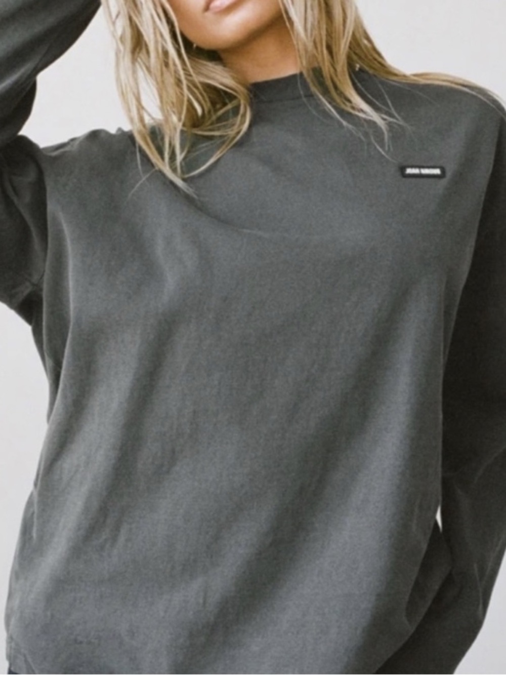 ♡Joah Brown♡ Logo Patch Crewneck Tee